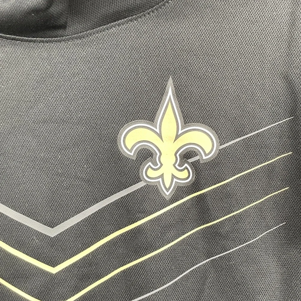 NFL New Orleans Saints Sweatshirt Mens Large Performance Sport Training Football